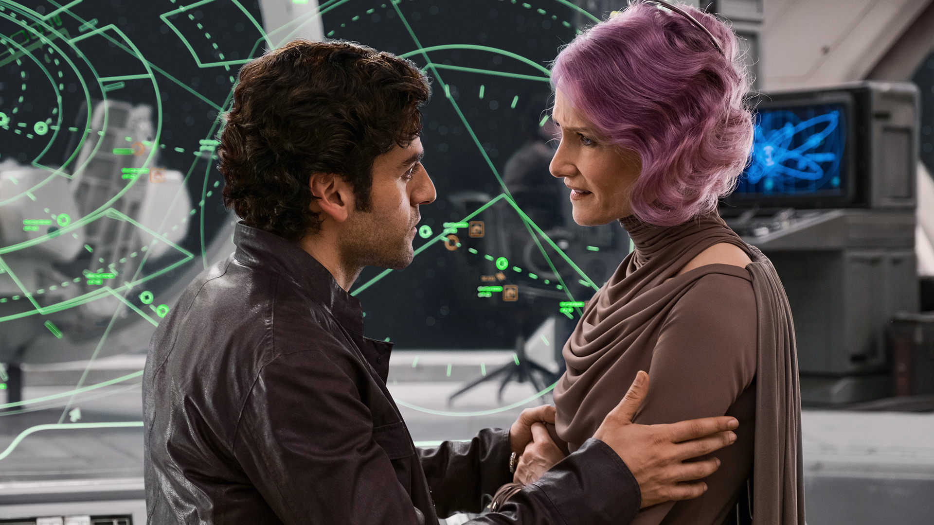 Poe Dameron and Admiral Holdo