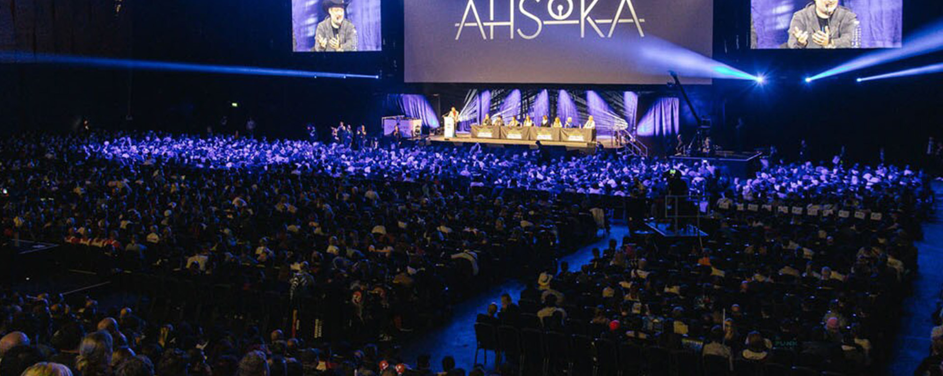 Fans watch a panel at Star Wars Celebration Europe.