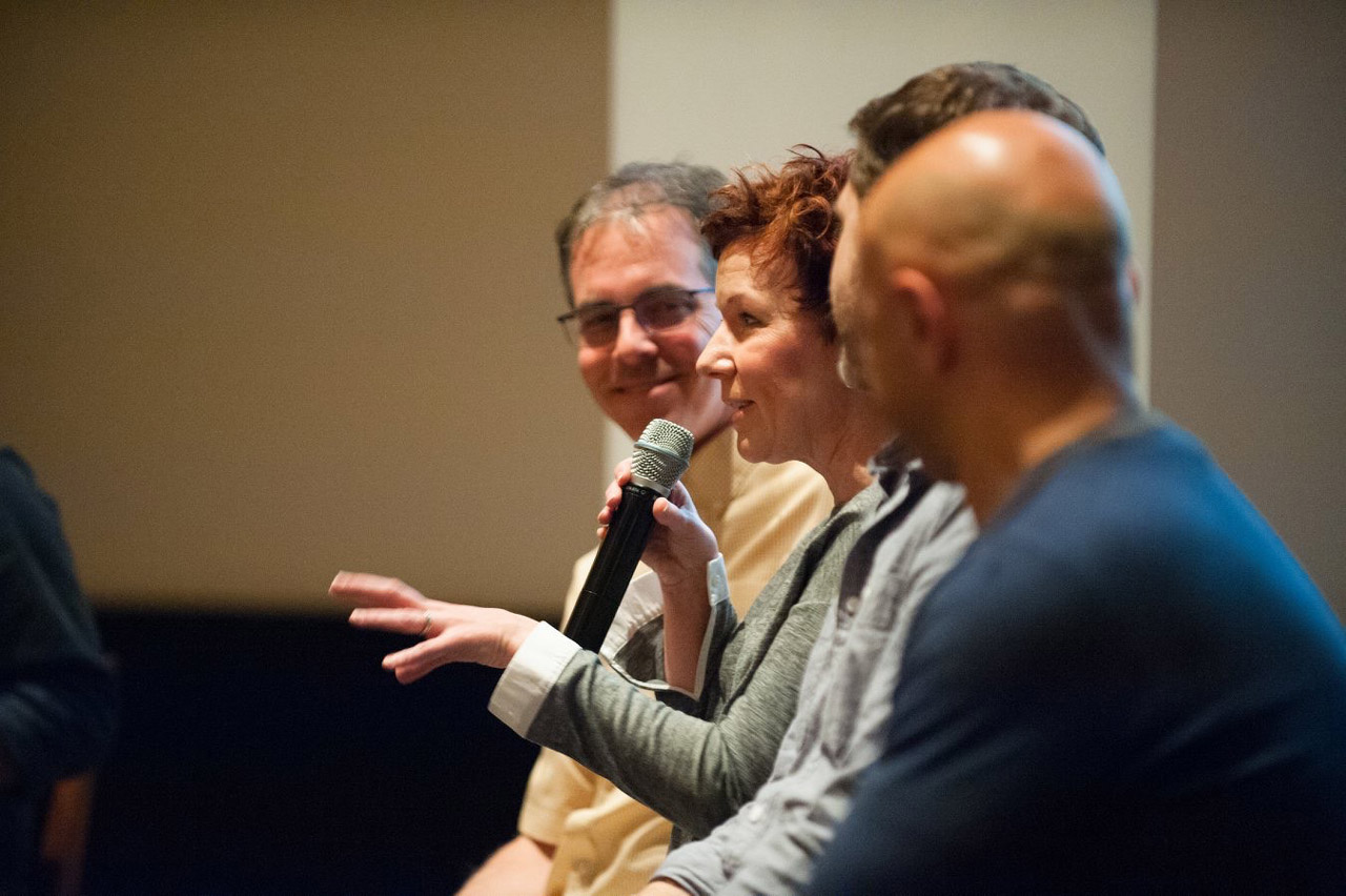 Beth D’Amato talking on a panel