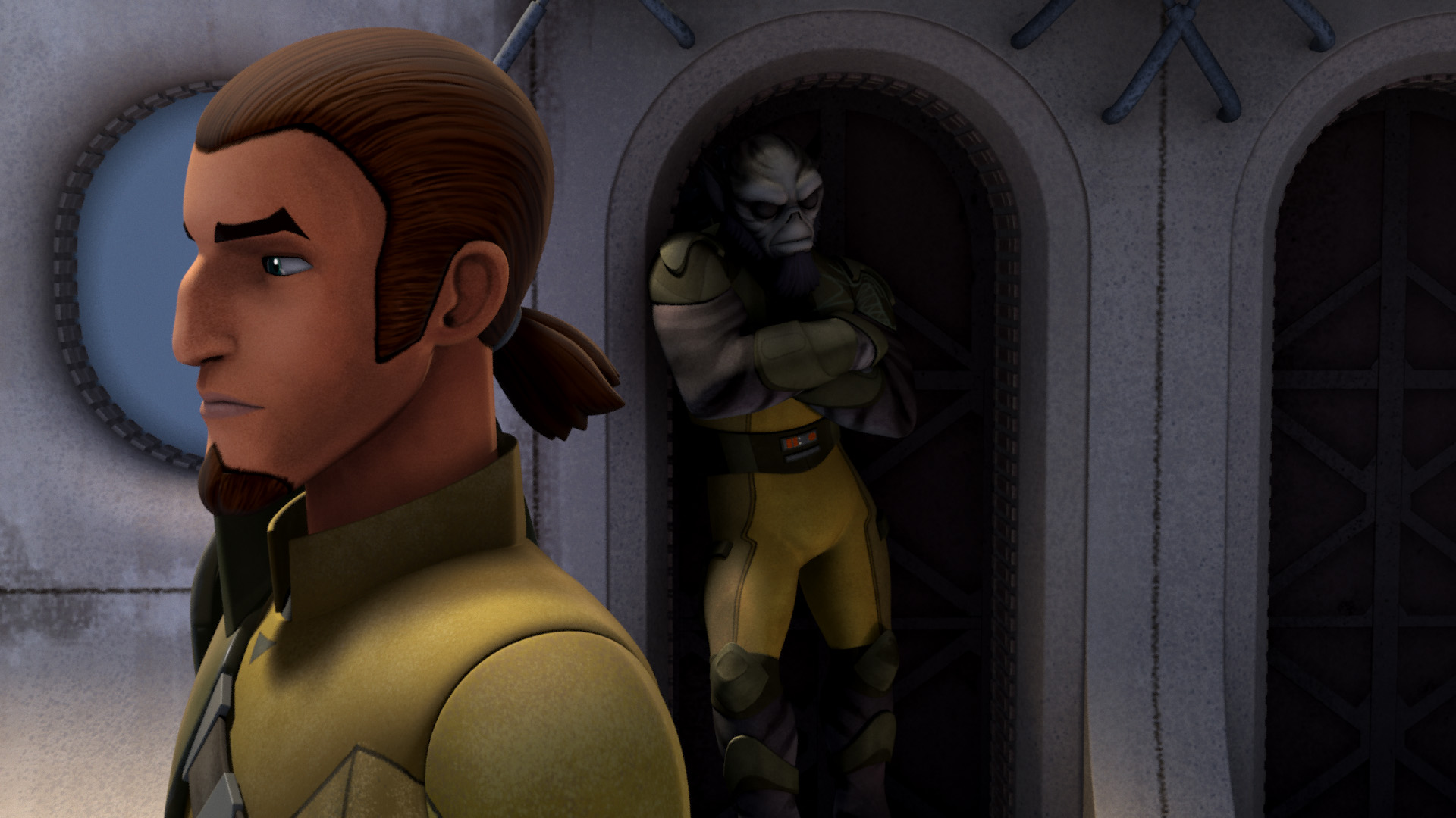 Kanan Jarrus signals Zeb