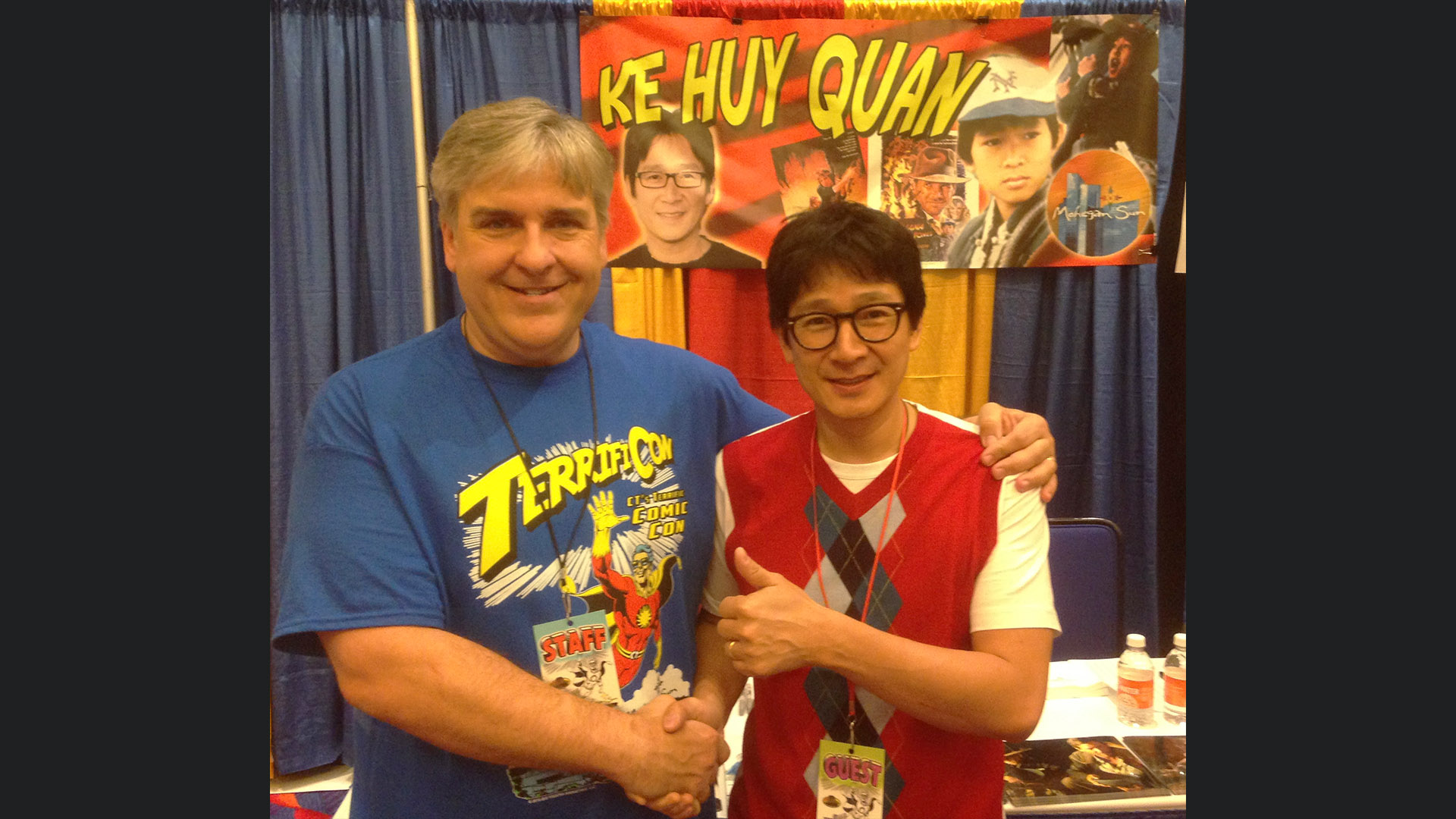 Mitch Hallock with Ke Huy Quan