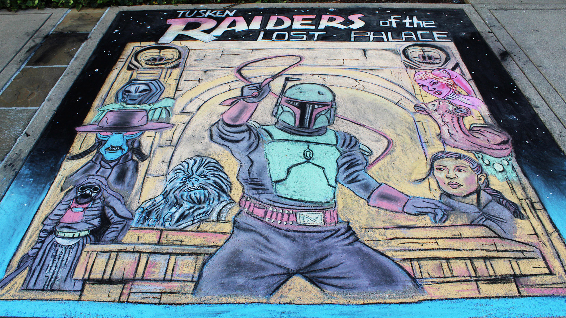 3rd Place Chalk Art