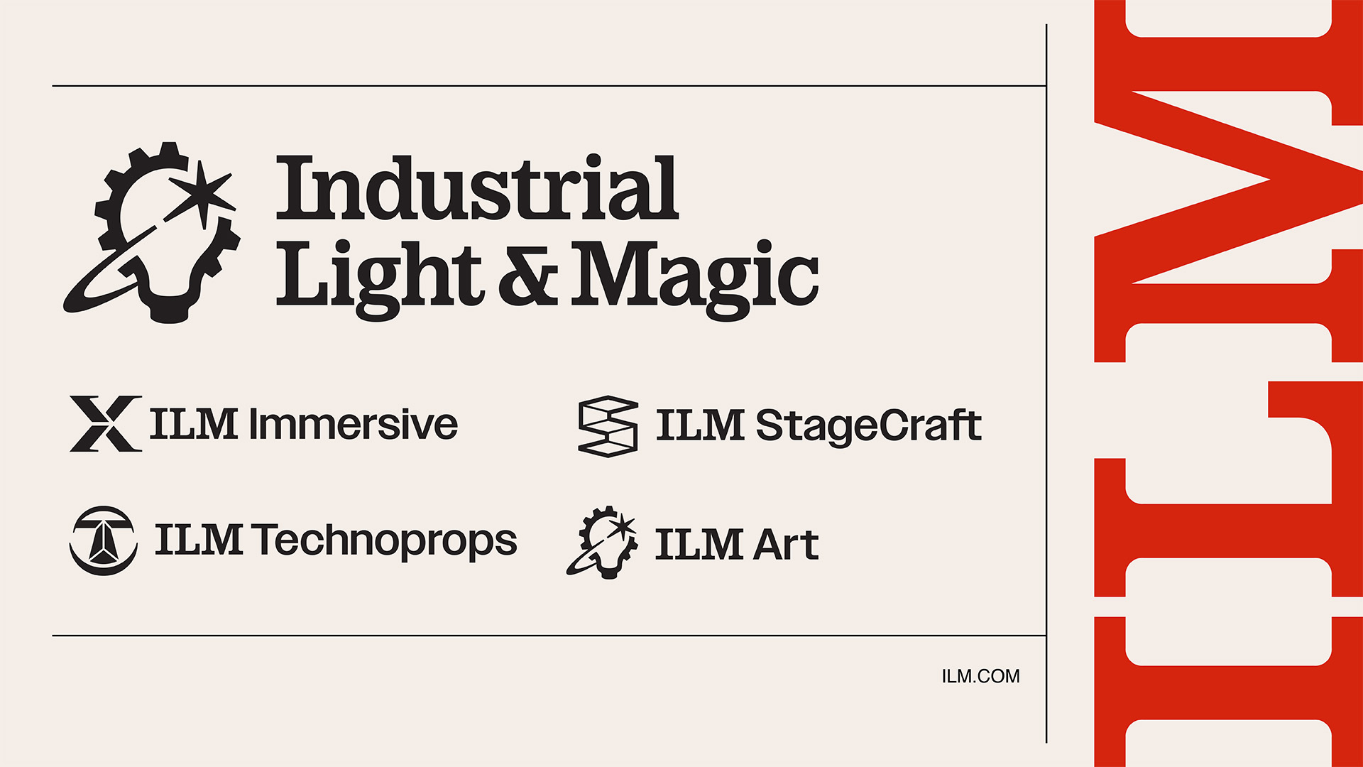 The new family of ILM logos.