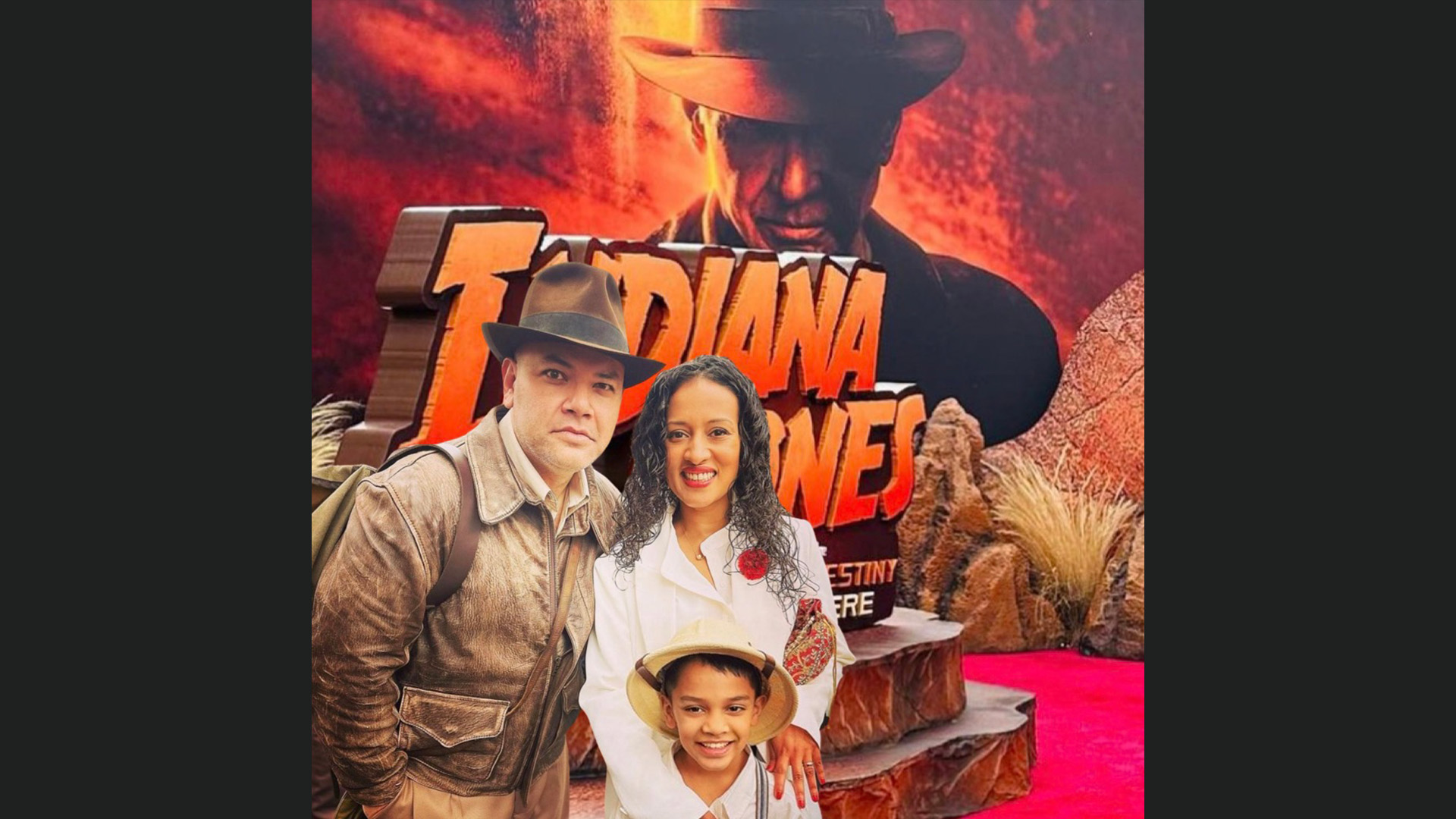 The Hills family at the Indiana Jones Hollywood premiere.