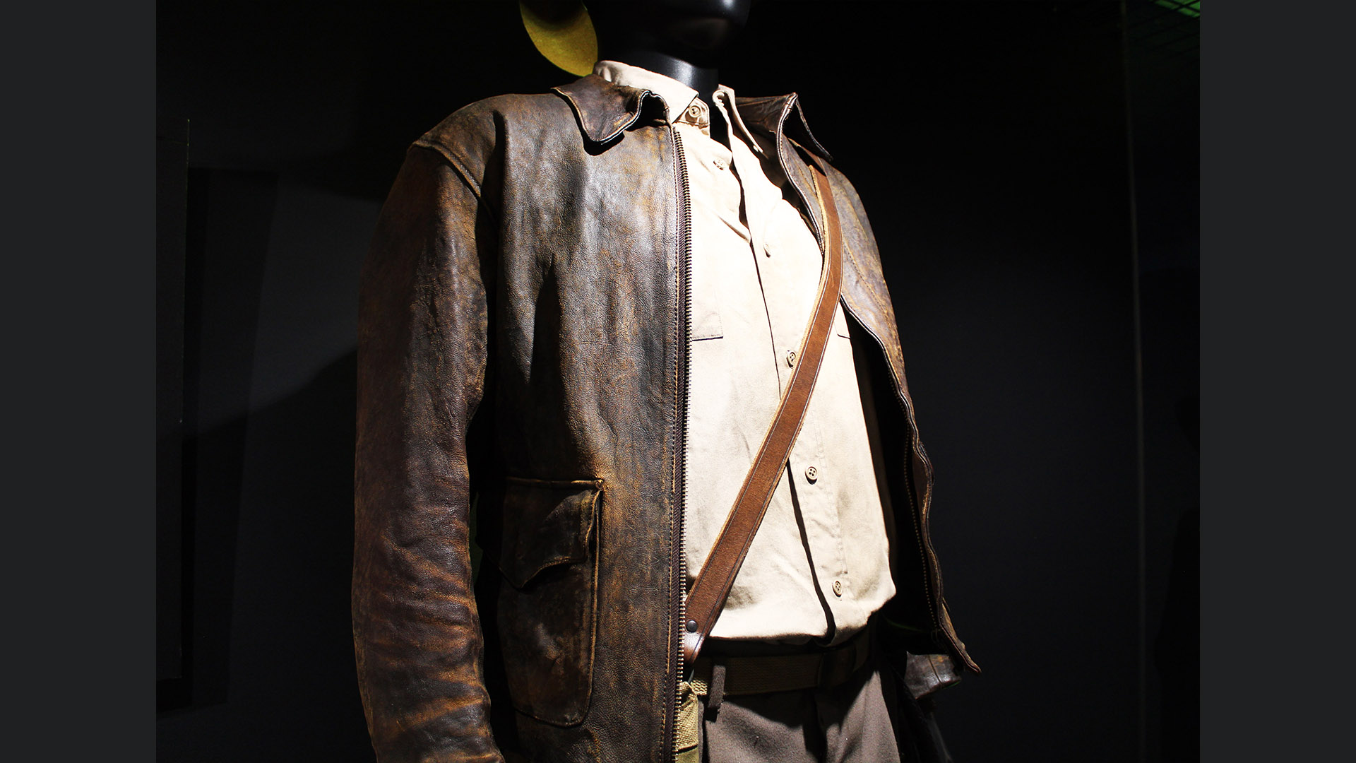 Original jacket costume from Indiana Jones and the Dial of Destiny.