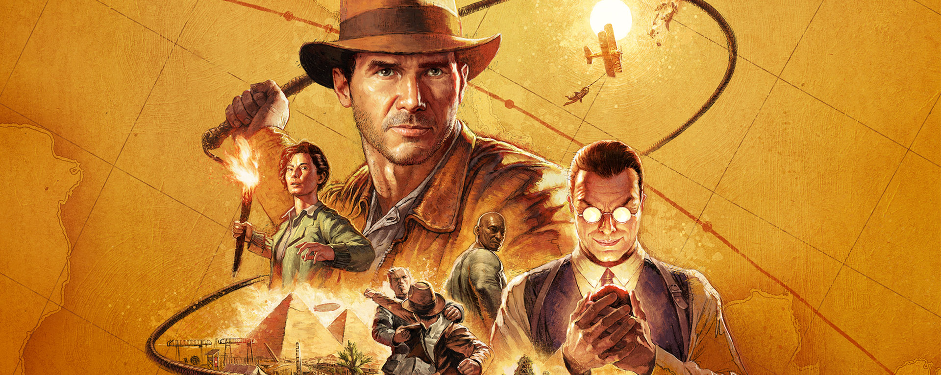 Artwork for the video game, Indiana Jones and the Great Circle.