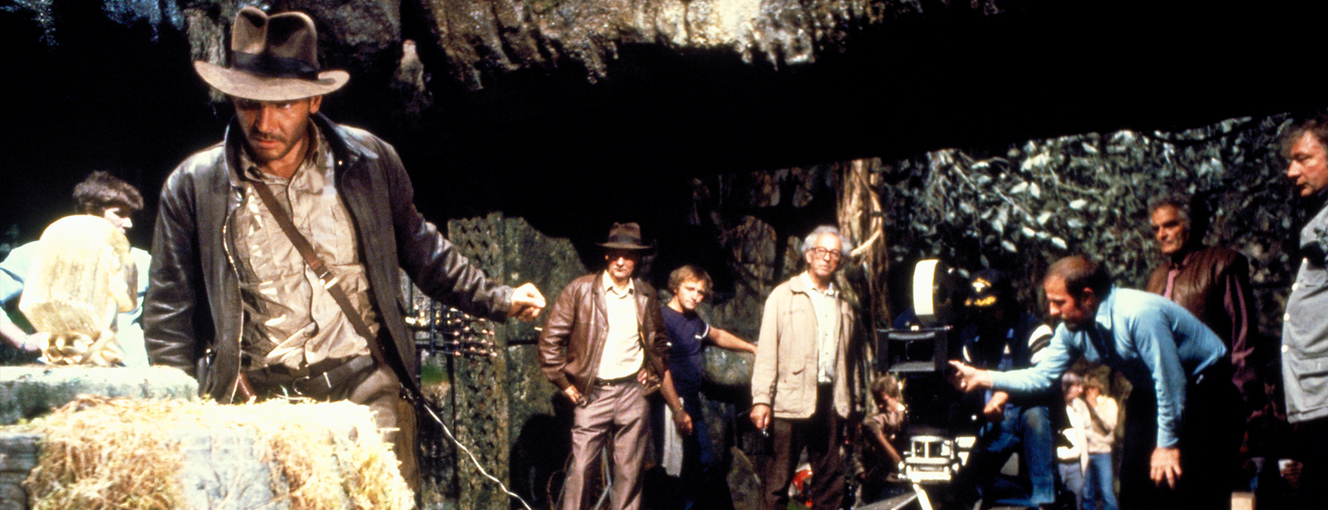 Filming of the opening scene of Indiana Jones and the Raiders of the Lost Ark