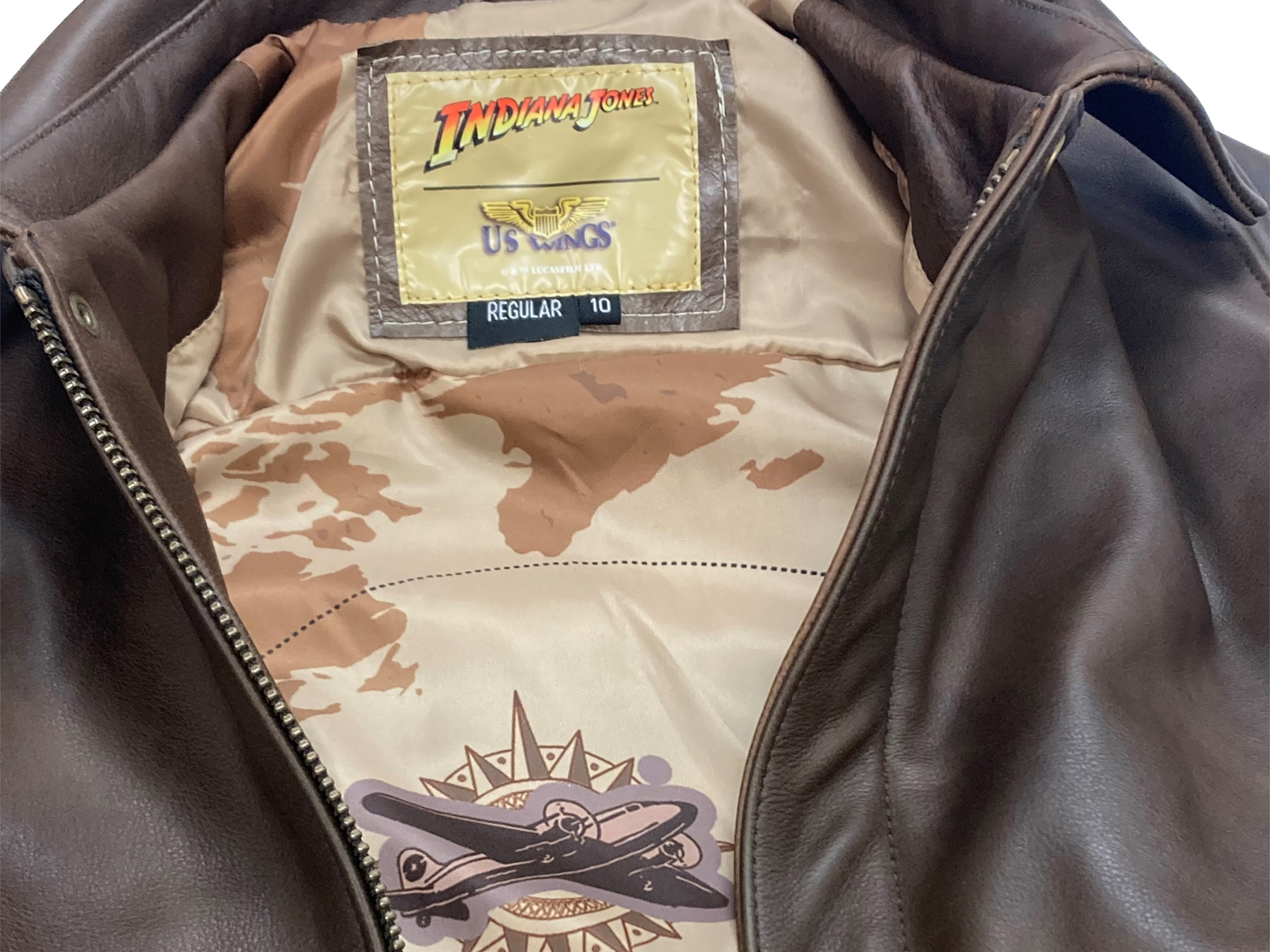 US Wings kids Indiana Jones jacket close up