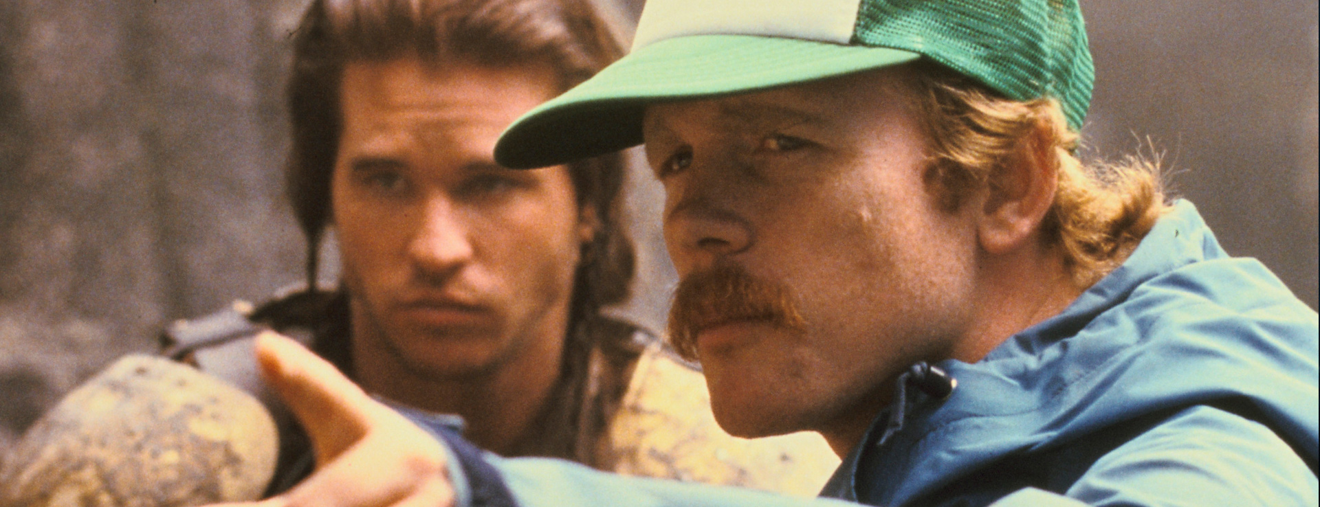 Ron Howard directing Val Kilmer on the set of Willow