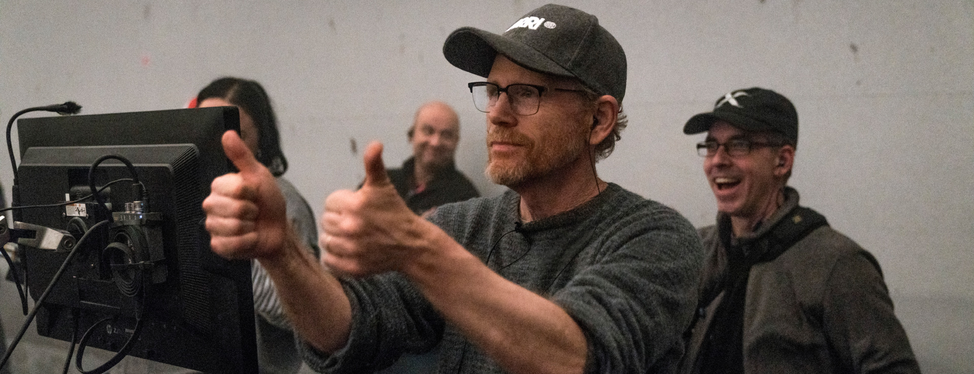 Ron Howard on the set of Solo