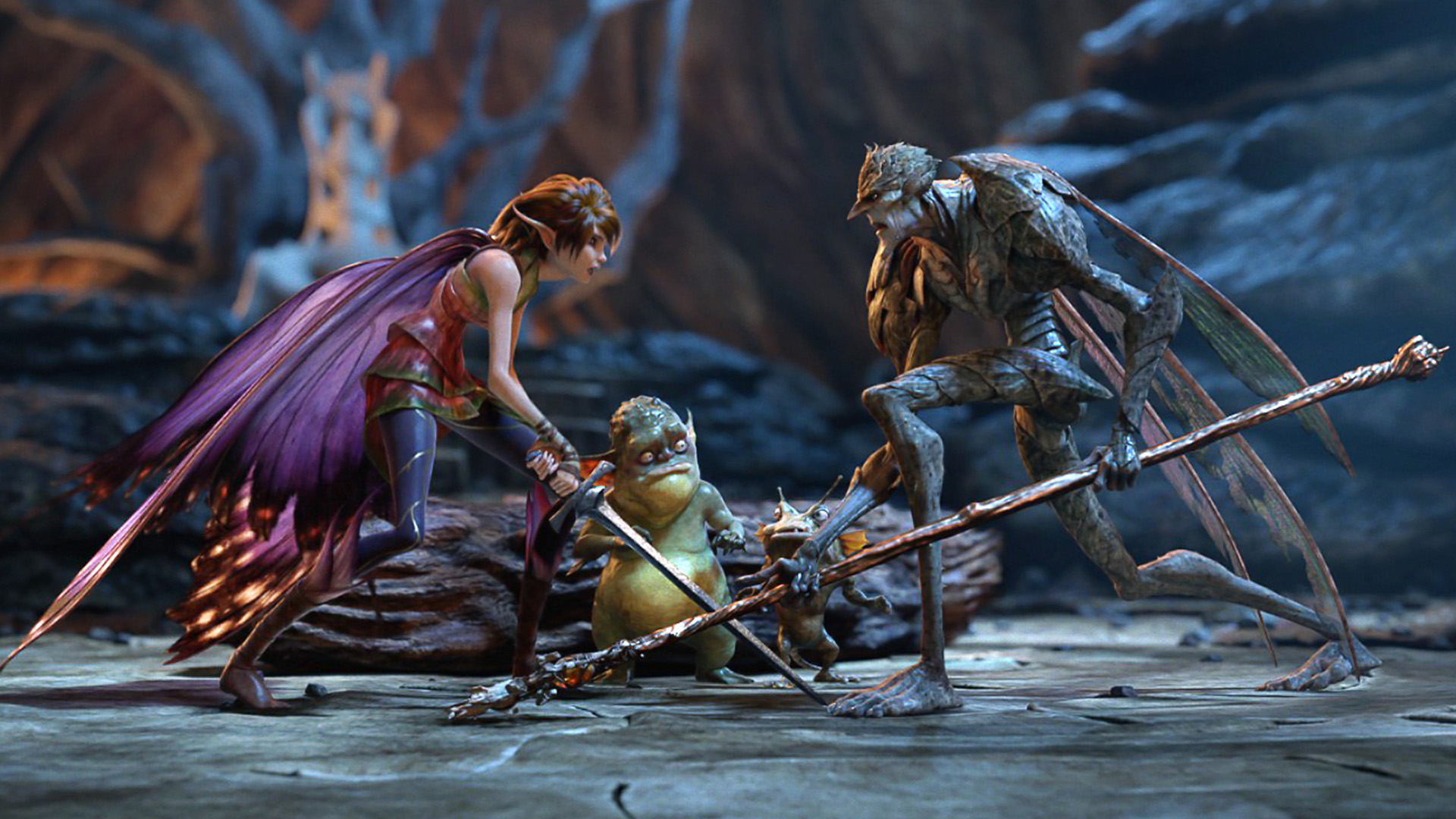 Marianne and the Bog King in Strange Magic.