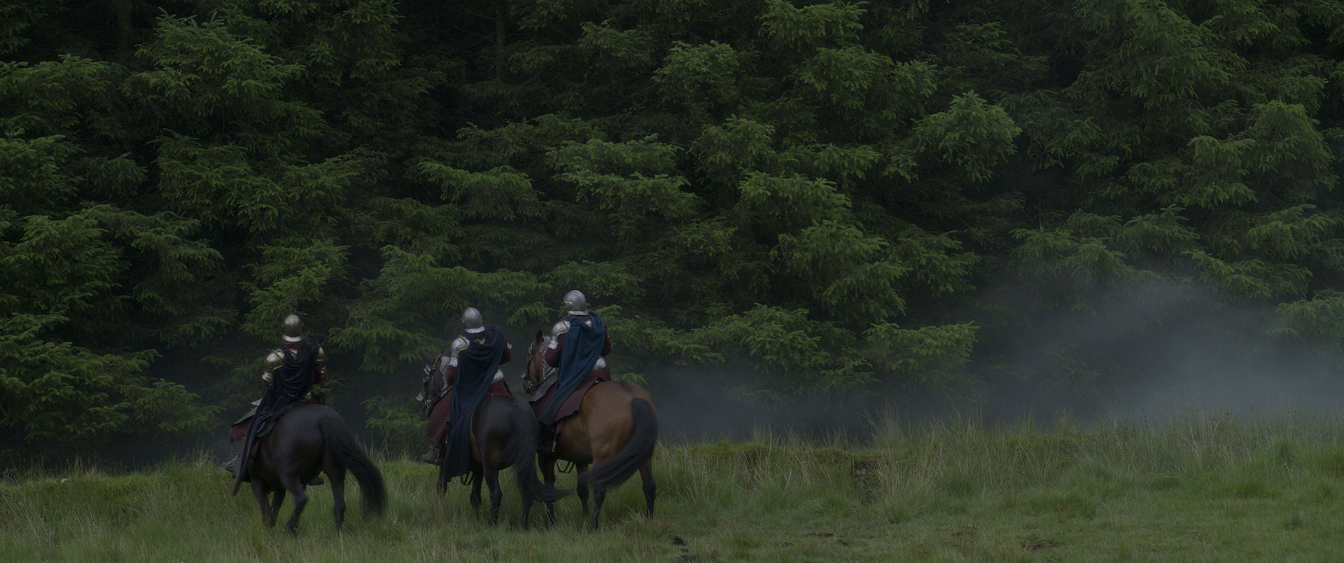 Elore cuts her bonds and fleeing her captors into the woods