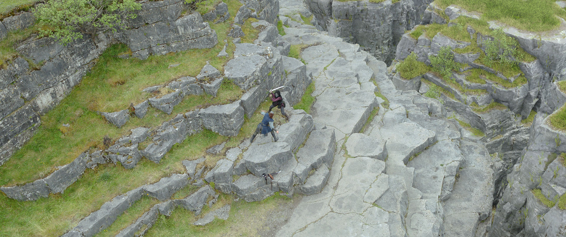 The cliffs where Kit and Jade are sparring