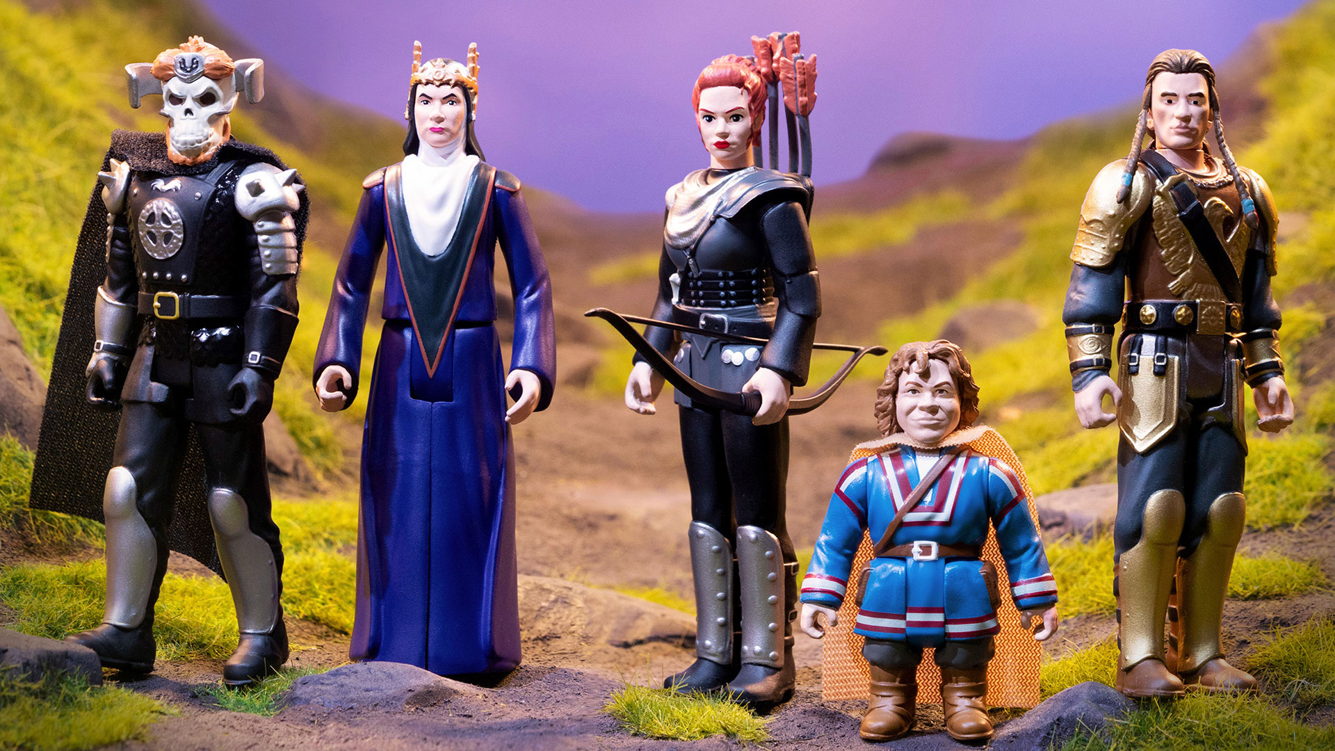 A line up of Willow ReAction Figures